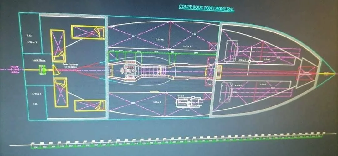 Lower Deck Layout Section
